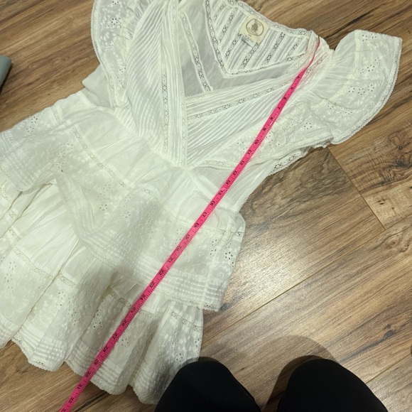 Muche & Muchette White Tiered Ruffle Mini Dress - Picture 6 of 7